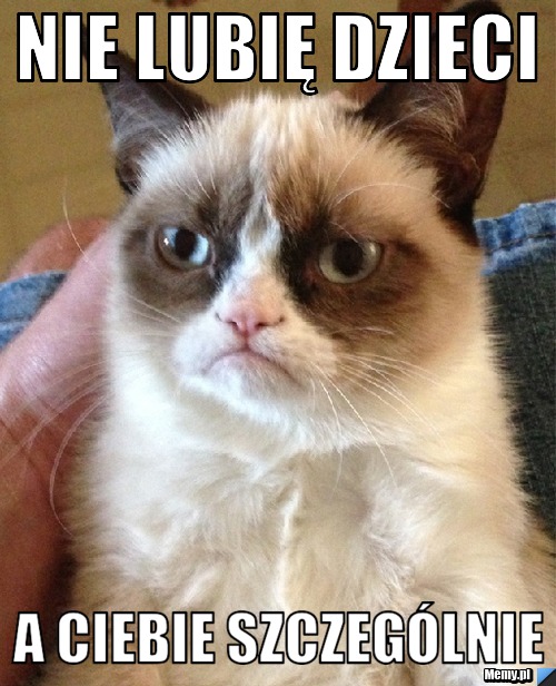 Nie lubię dzieci  a ciebie szczególnie