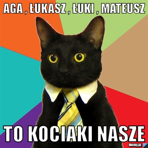 Aga , Łukasz , Łuki , Mateusz  To kociaki nasze 