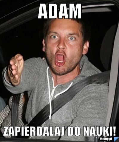Adam Zapierdalaj do nauki!