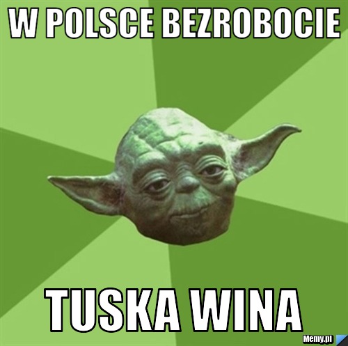 W Polsce bezrobocie TUSKA wina