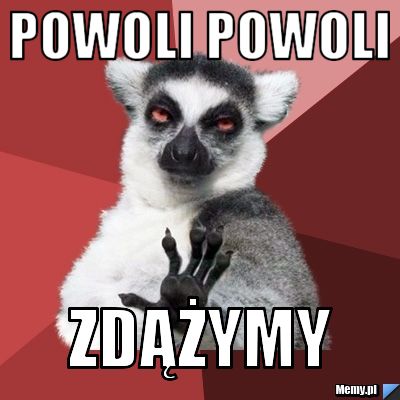 POWOLI POWOLI  ZDĄżYMY 