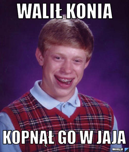 WALIŁ KONIA KOPNĄŁ GO W JAJA