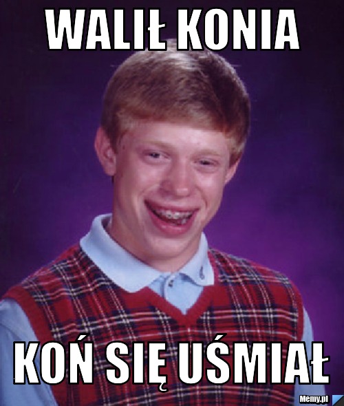 Walił konia koń się uśmiał