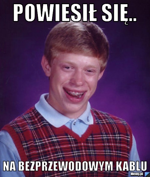 Powiesił się.. Na bezprzewodowym kablu
