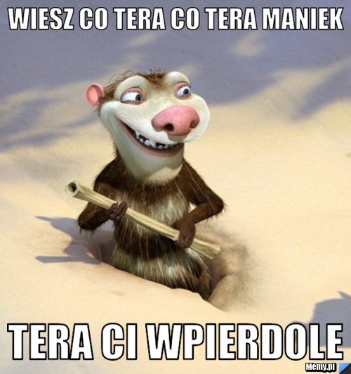 Wiesz co tera co tera maniek tera ci wpierdole