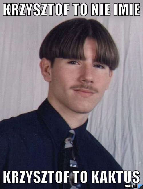 Krzysztof to nie imie krzysztof to kaktus