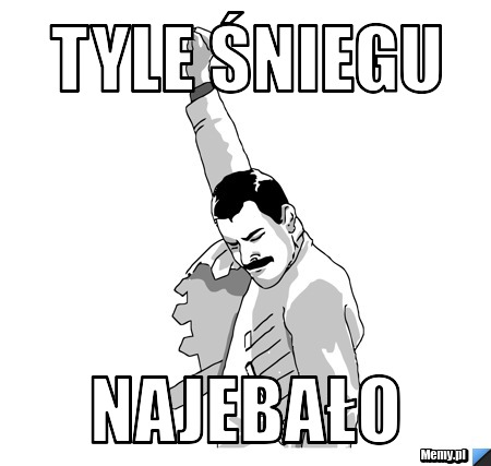 Tyle śniegu  najebało