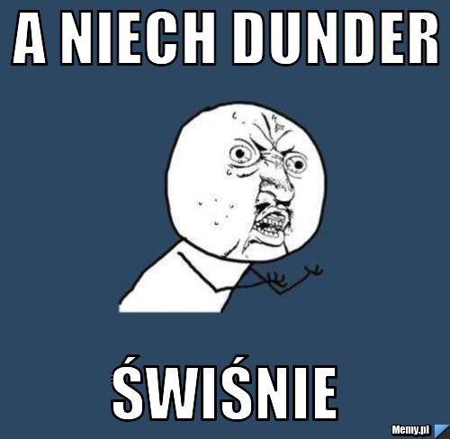 A NIECH DUNDER ŚWIŚNIE