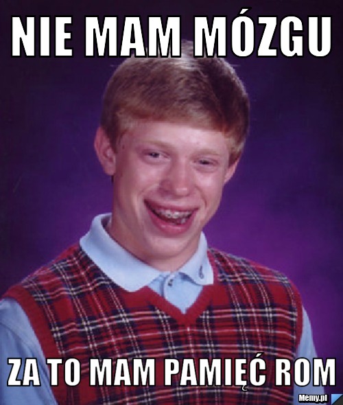 Nie mam mózgu za to mam pamięć rom