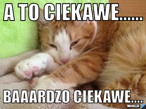 A to ciekawe...... Baaardzo ciekawe....