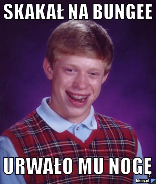 Skakał na bungee Urwało mu nogę