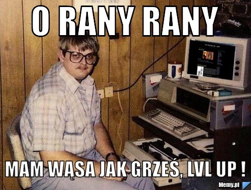 O RANY RANY MAM WĄSA JAK GRZEŚ, LVL UP !