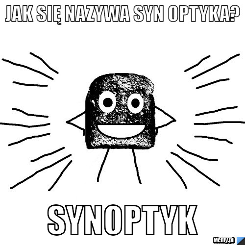 Jak się nazywa syn optyka? synoptyk