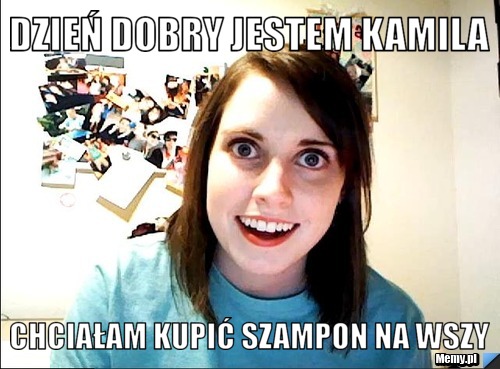 Dzień dobry jestem kamila chciałam kupić szampon na wszy