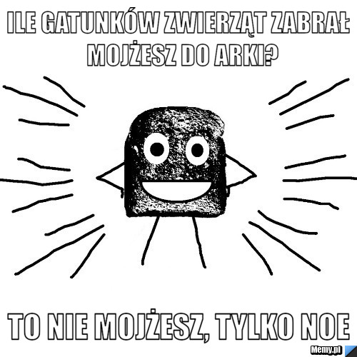 Ile gatunków zwierząt zabrał  mojżesz do arki? To nie mojżesz, tylko noe