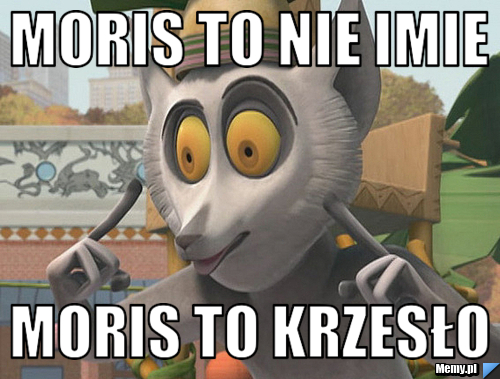 Moris to nie imie moris to krzesło