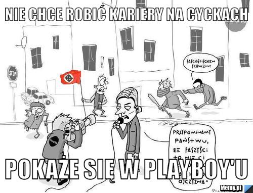 Nie chce robić kariery na cyckach pokaże się w Playboy'u