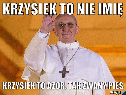 Krzysiek to nie imię Krzysiek to Azor, tak zwany pies 