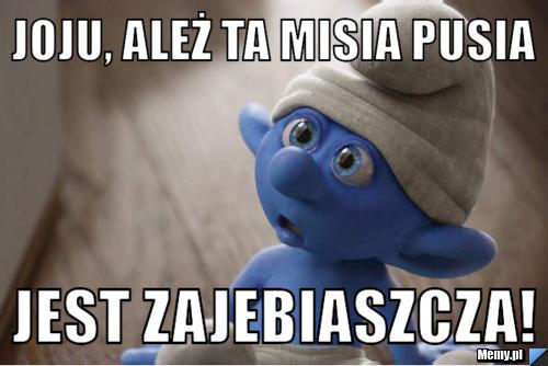 Joju, ależ ta Misia Pusia  jest zajebiaszcza!