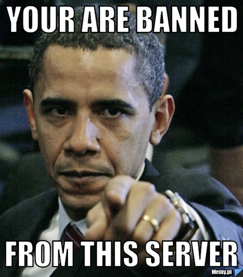 Your are banned from this server