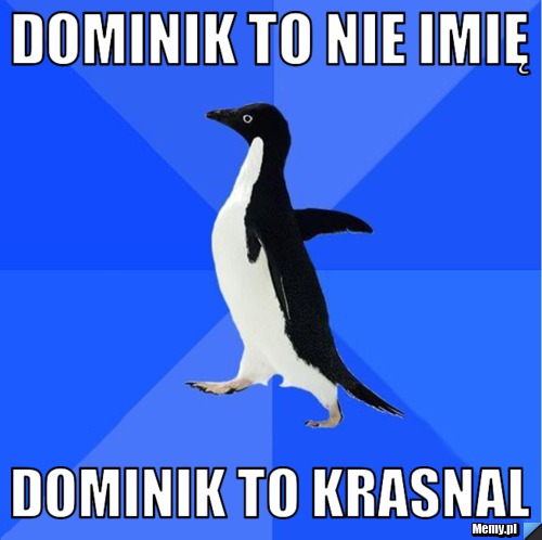 Dominik to nie imię  Dominik to Krasnal 