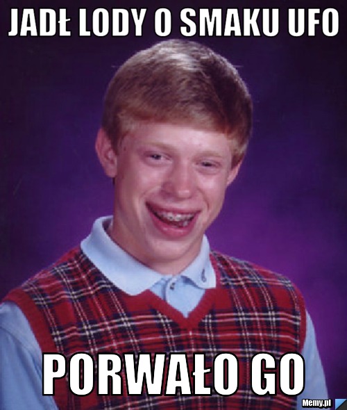 Jadł lody o smaku UFO Porwało go