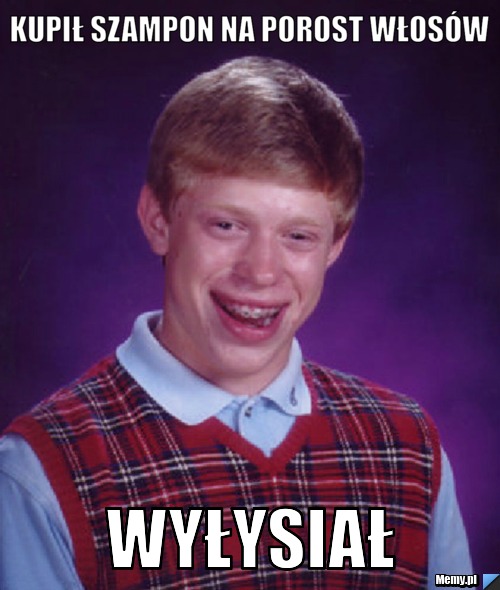 Kupił szampon na porost włosów wyłysiał
