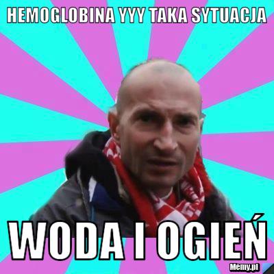 Hemoglobina yyy taka sytuacja woda i ogień