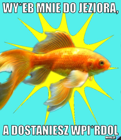 Wy*eb mnie do jeziora, a dostaniesz wpi*rdol