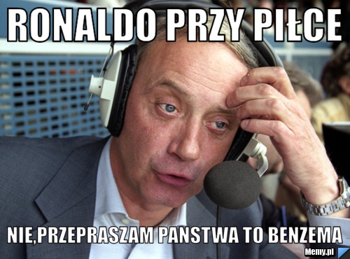 Ronaldo przy piłce  nie,przepraszam panstwa to benzema