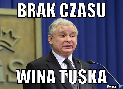 Brak czasu Wina Tuska