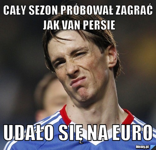 Cały sezon pr&oacute;bował zagrać jak van Persie udało się na euro