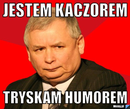 Jestem kaczorem tryskam humorem