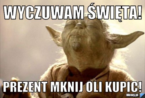 Wyczuwam święta! prezent mknij oli kupic!