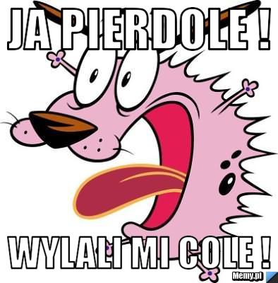 Ja pierdole ! wylali mi cole !