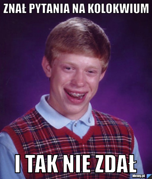 Znał pytania na kolokwium I tak nie zdał