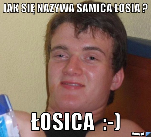 Jak się nazywa samica Łosia ? Łosica  :-)