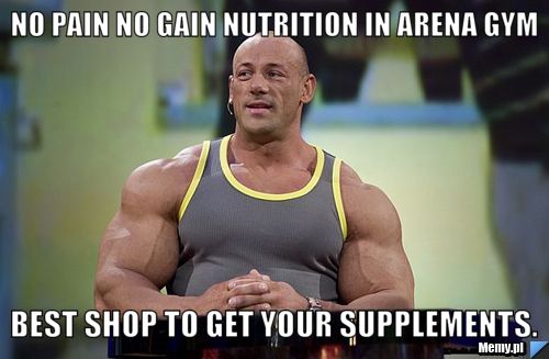 No pain no gain nutrition in arena gym best shop to get your supplements.