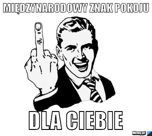 Międzynarodowy znak pokoju dla ciebie 