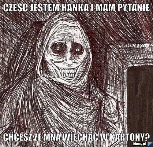 Czesc jestem Hanka i mam pytanie Chcesz ze mna wiechac w kartony? 