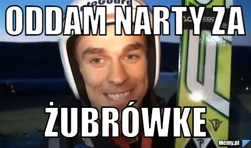 Oddam narty za żubrówke