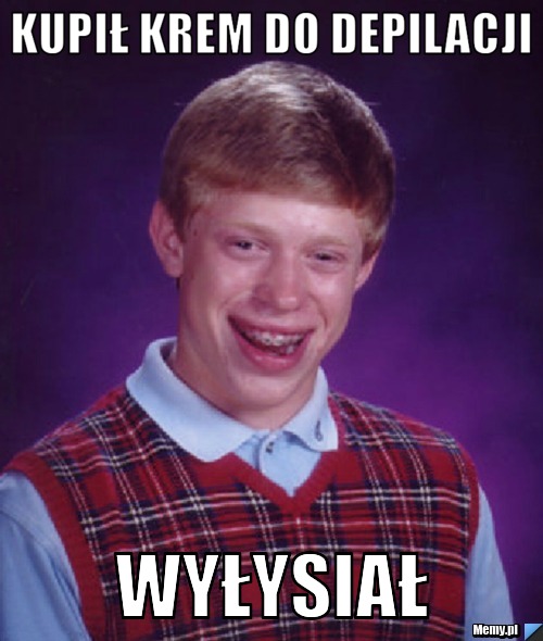 Kupił krem do depilacji  wyłysiał 