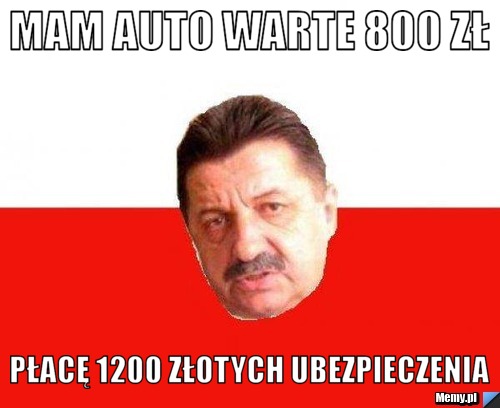 Mam auto warte 800 zł Płacę 1200 złotych ubezpieczenia