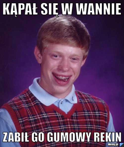 Kąpał się w wannie zabił go gumowy rekin