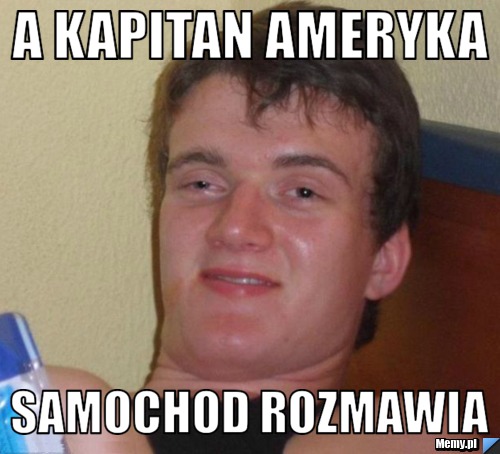 A kapitan ameryka samochod rozmawia