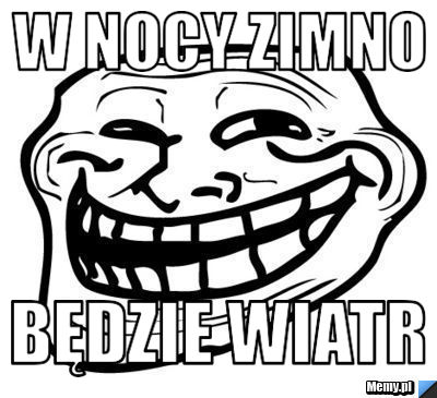 W nocy zimno będzie wiatr
