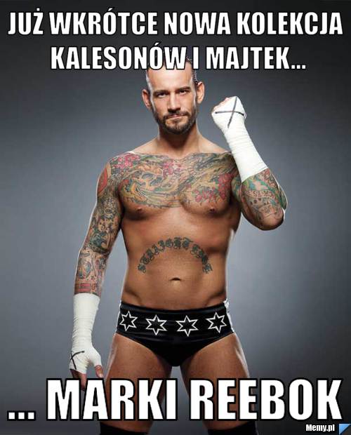 Już wkrótce nowa kolekcja kalesonów i majtek... ... marki reebok