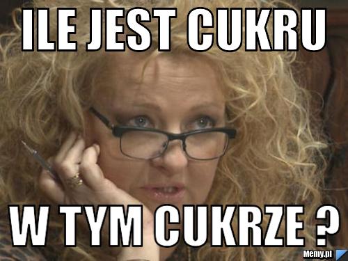Ile jest cukru w tym cukrze ?