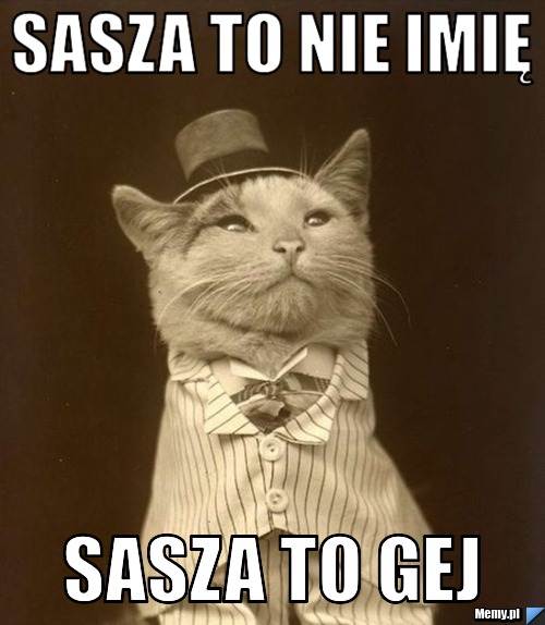 SASZA TO NIE IMIĘ SASZA TO GEJ