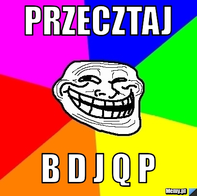 Przecztaj b d j q p